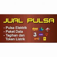 Spanduk Jual Pulsa Dan Listrik